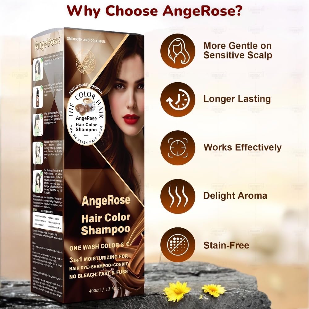 AngeRose 400ml value-size bottle offers multiple applications and budget-friendly color care.