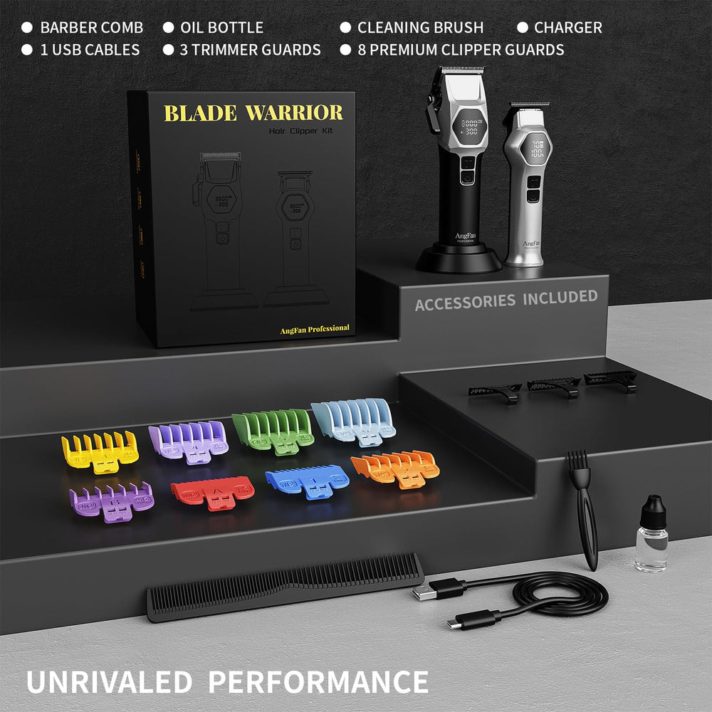 AngFan 8000RPM turbo mode enables fast cuts on thick hair.
