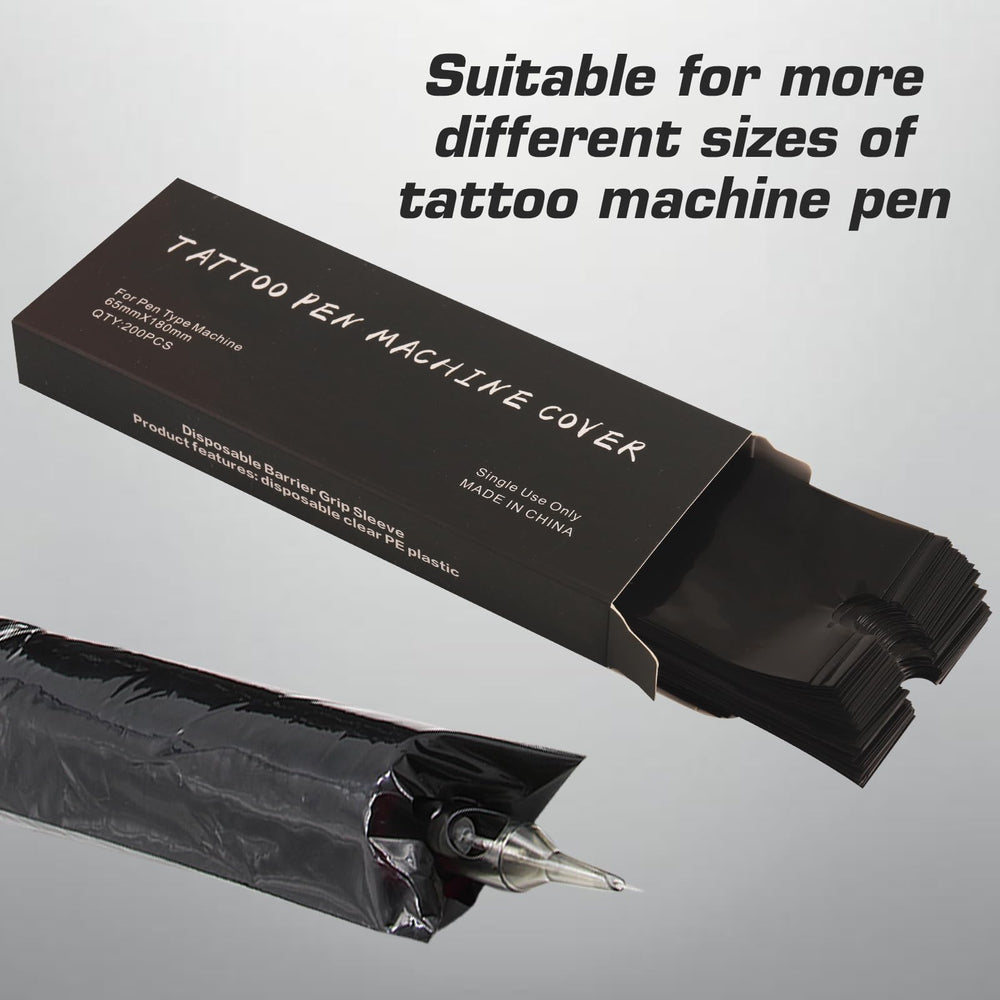 Anghie tattoo machine covers dimension 65x180mm highlights fit for thicker machines.