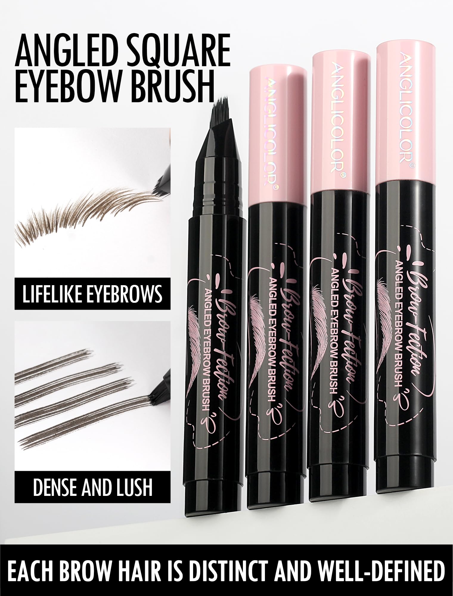 Anglicolor Eyebrow Pen curved-tip guides precise, light-fill applications.