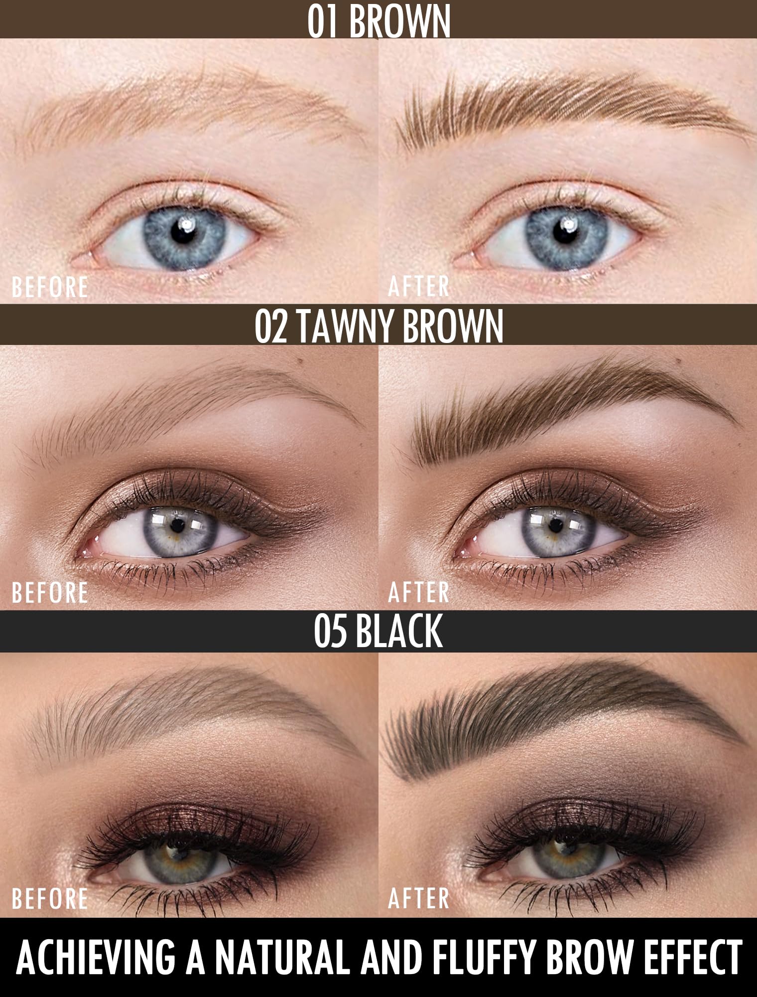 Anglicolor Eyebrow Pen fills sparse brows for a fuller look.