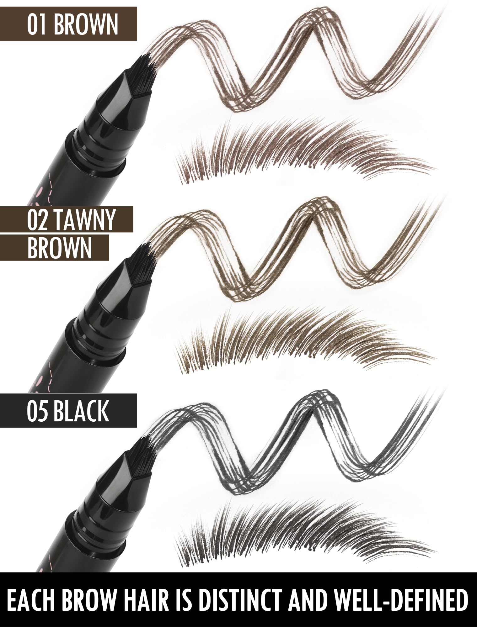 Anglicolor Eyebrow Pen tawny brown shade blends naturally.