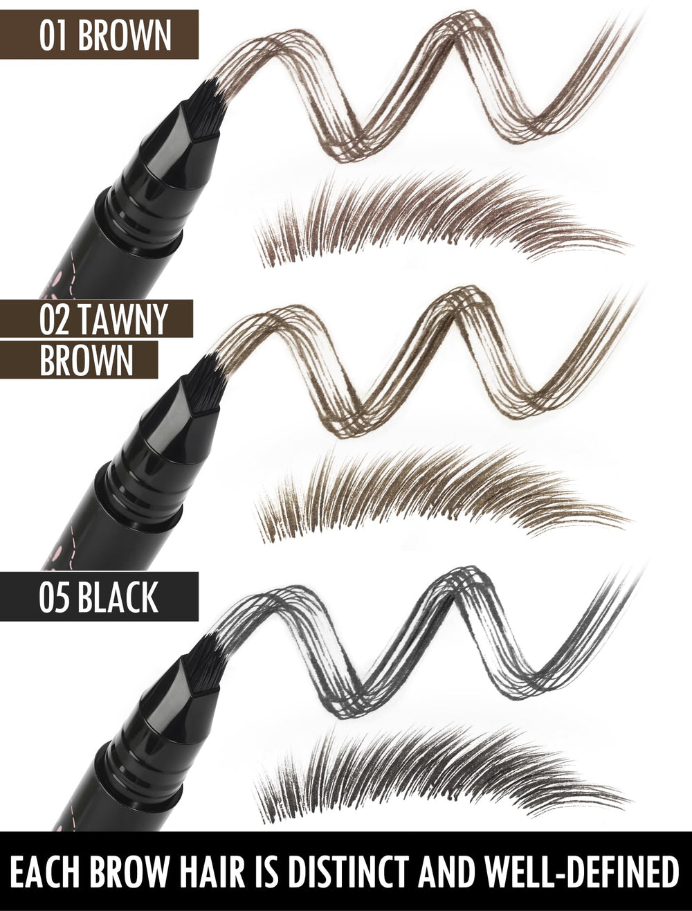 Anglicolor Eyebrow Pen tawny brown shade blends naturally.