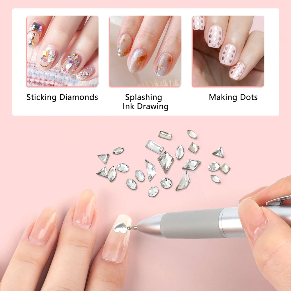 ANGNYA Dotting Tool Nail Art stainless steel tips resist rust and wear