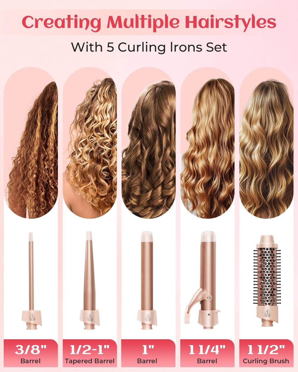 ANIEKIN curling brush 1.5-inch for smooth, air-free curls and textured volume.