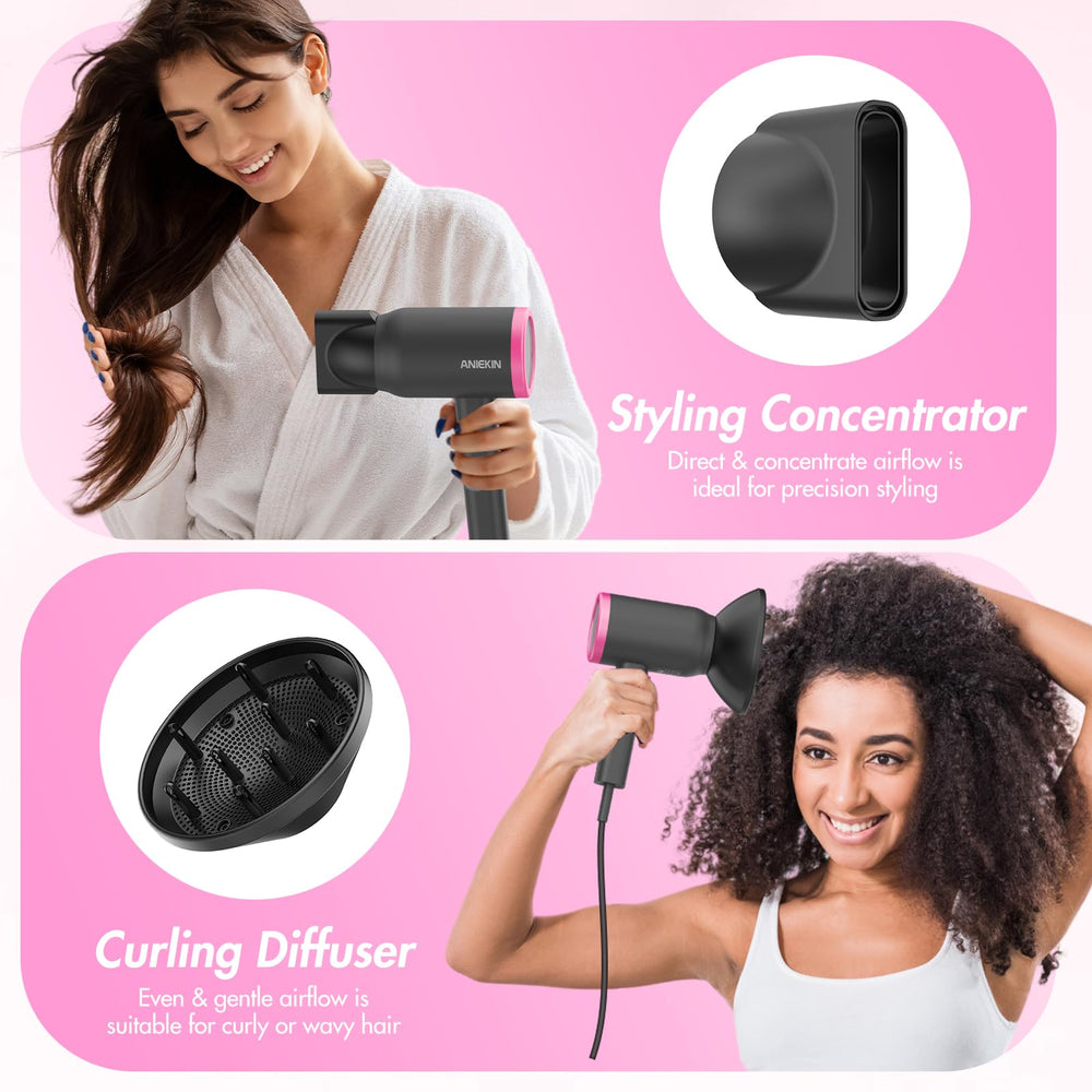 ANIEKIN hair dryer concentrator attachment for precise styling