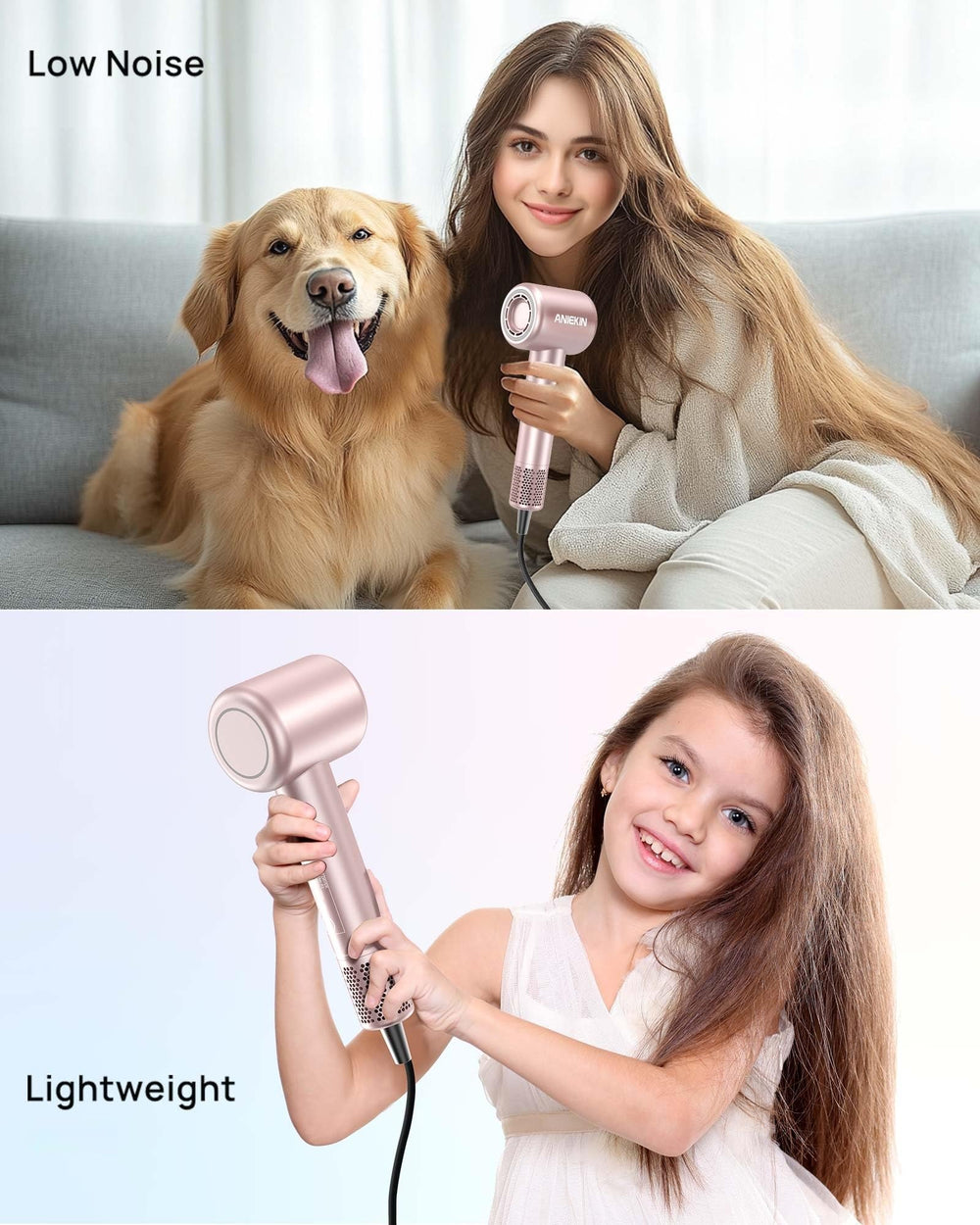 ANIEKIN hair dryer premium packaging adds a gift-ready aesthetic