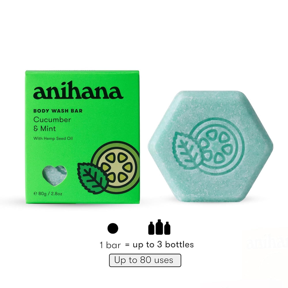 ANIHANA body wash bar soap-free formula image underlines gentle cleansing