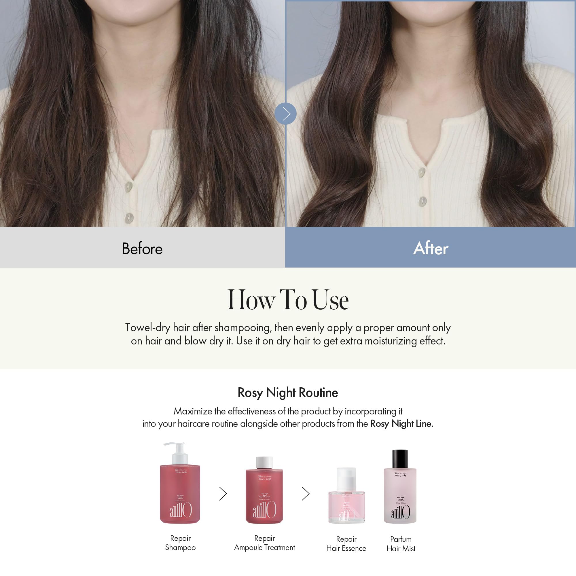 ANILLO Rosy Night Packaging detail emphasizes vegan, cruelty-free beauty.