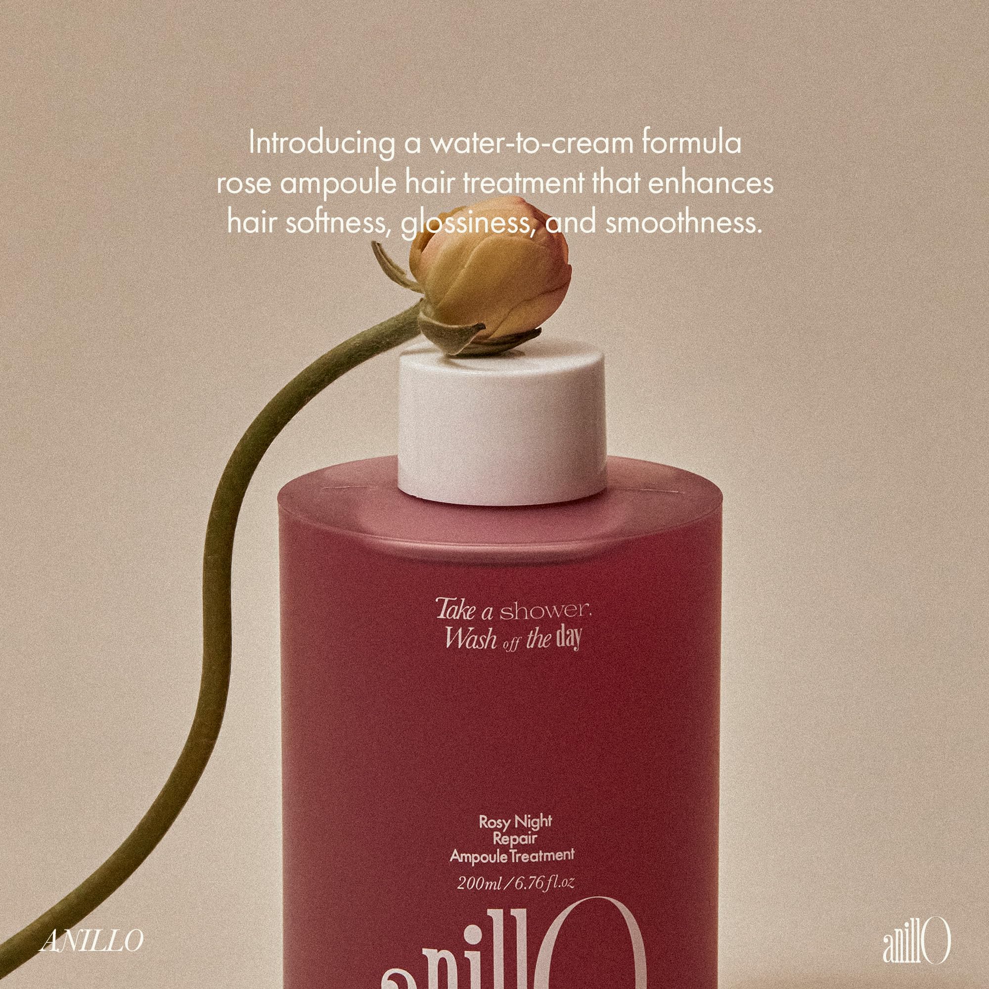 ANILLO Rosy Night vegan-friendly, silicone-free formula supports color-safe care.