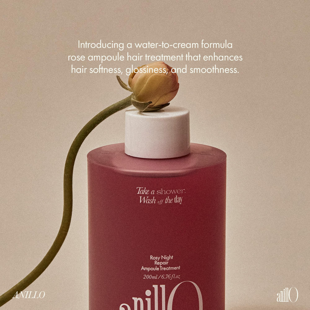 ANILLO Rosy Night vegan-friendly, silicone-free formula supports color-safe care.