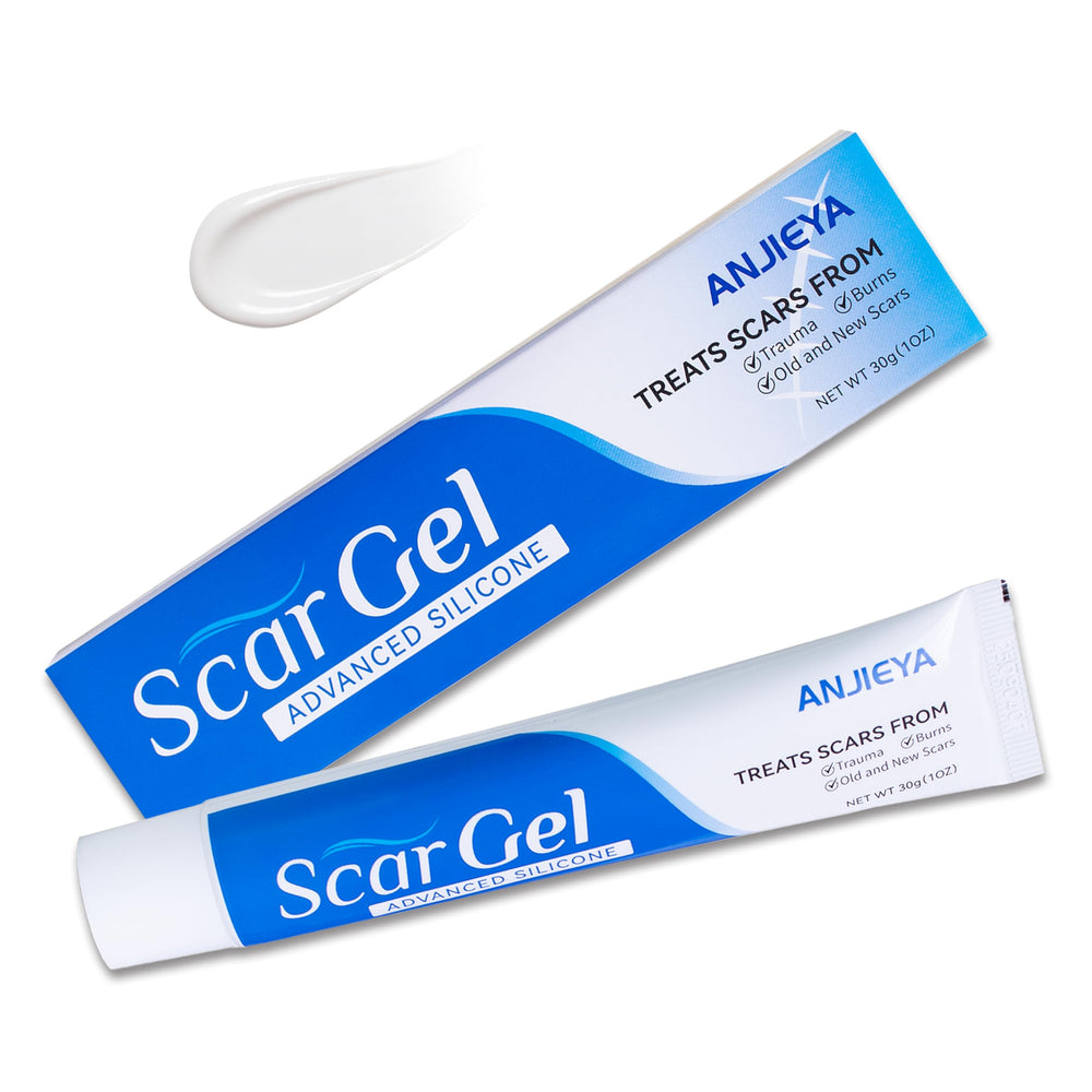 ANJIEYA Silicone Scar Gel packaging for easy daily scar care.