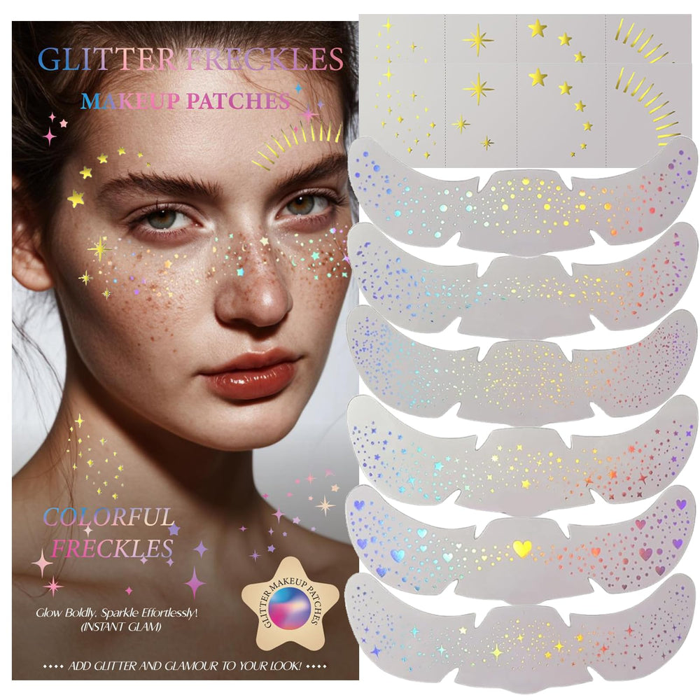 Anmubag Glitter Freckles holographic close-up with festival-ready sparkle