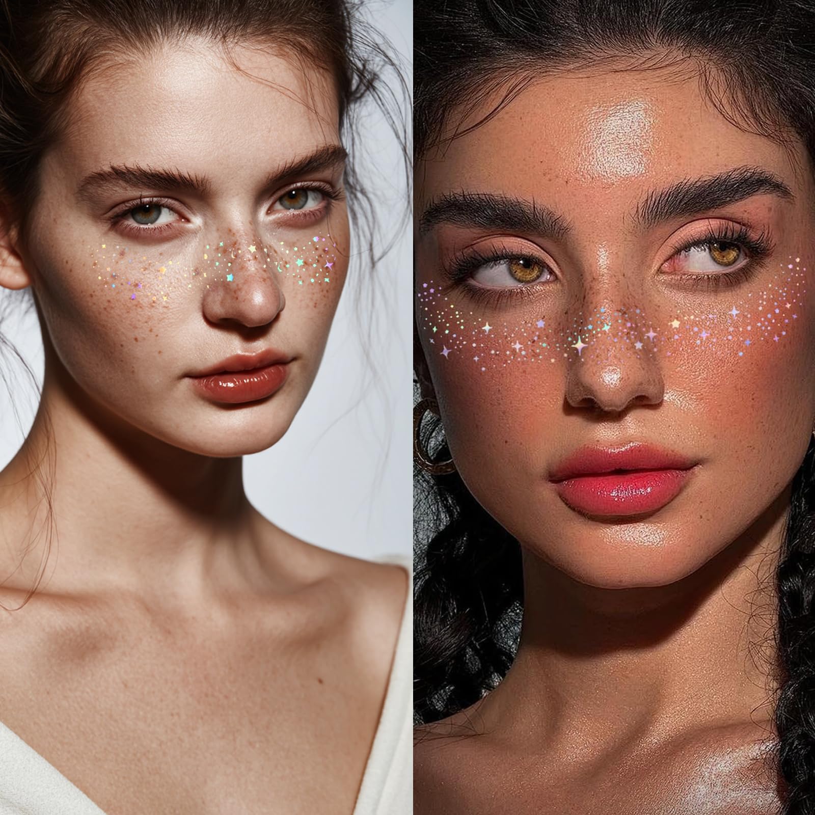 Anmubag Glitter Freckles rainbow shimmer for Pride and rave