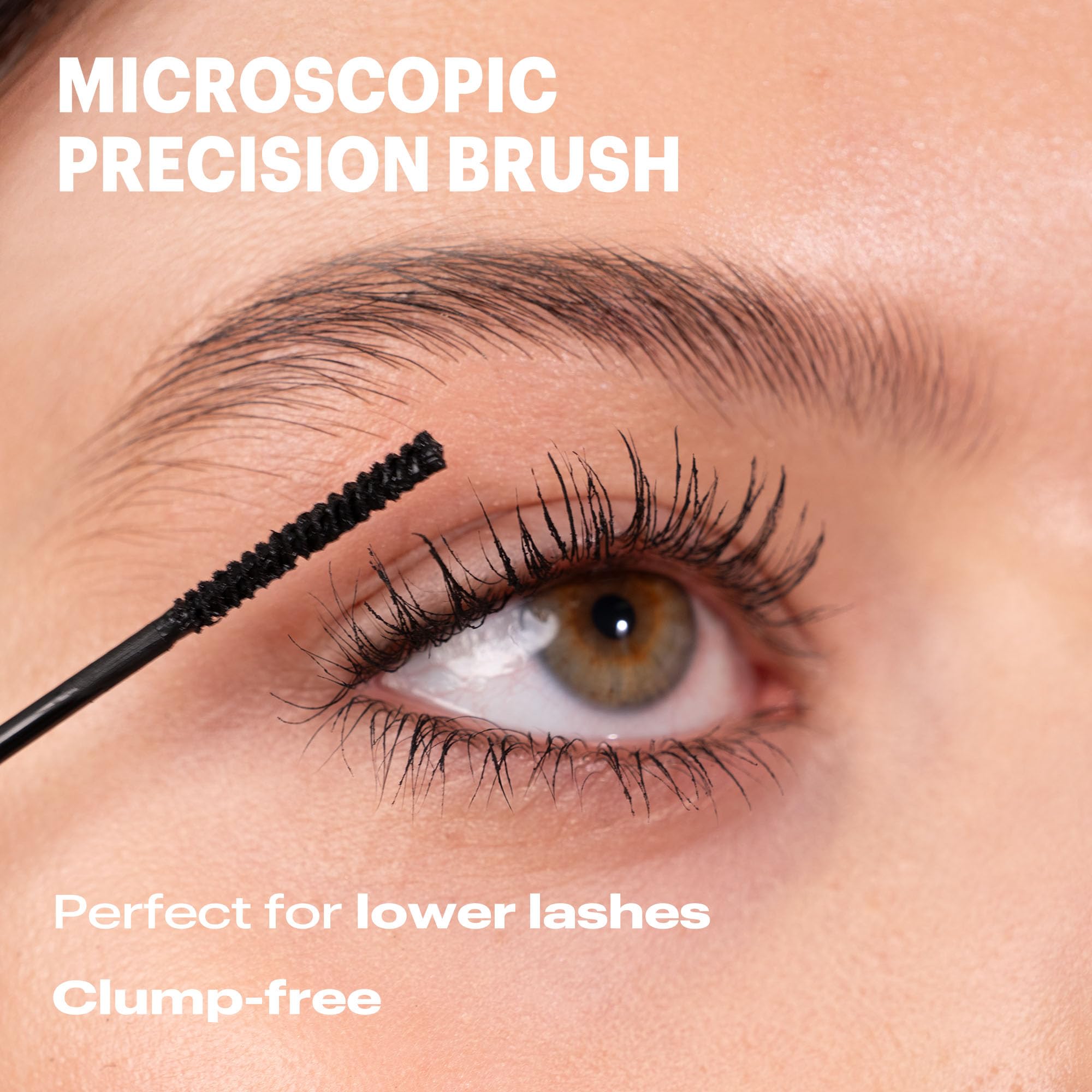 Annabelle Skinny Mascara before-after lashes highlight dramatic length and definition.