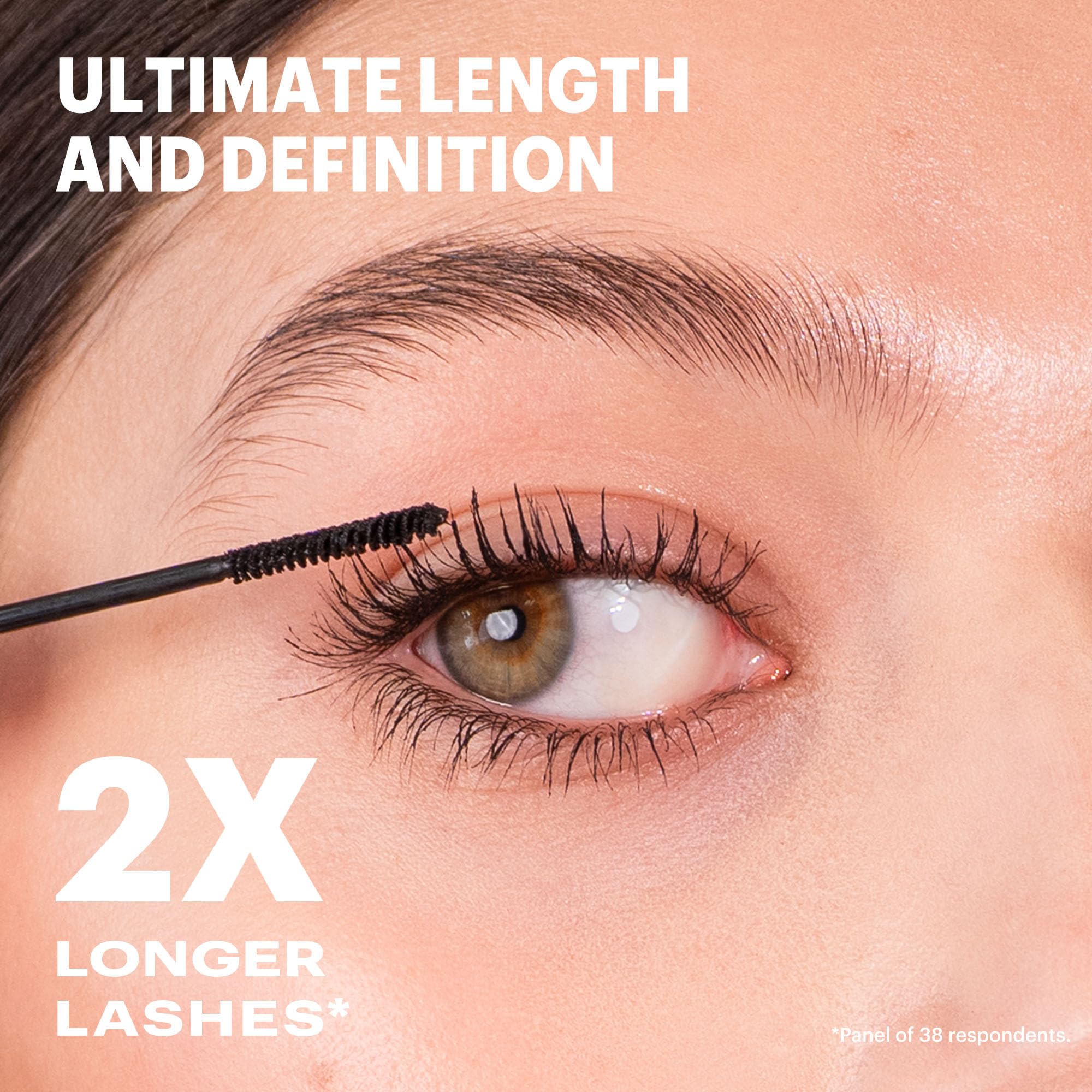 Annabelle Skinny Mascara brush close-up demonstrates micro-precision bristles for targeted coating.