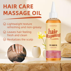 ANNASPEAK Rapunzel Sweet Almond oil emphasizes conditioning for dry hair.