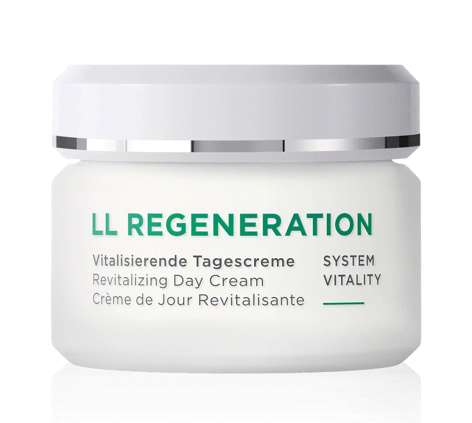 ANNEMARIE BÖRLIND LL REGENERATION jar shows rich cream for daily hydration.