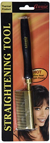 Annie Straightening Comb wide-teeth side profile for controlled sleek styling