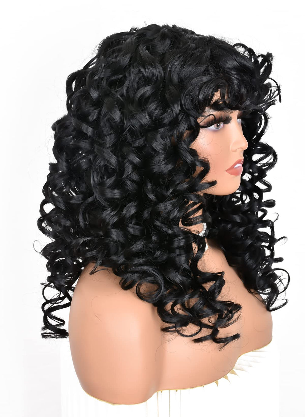 ANNISOUL wig cap 22-5 inch closeup shows secure fit and adjustable comfort