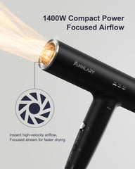 ANNLARY 110000 RPM motor close-up shows power for speedy drying