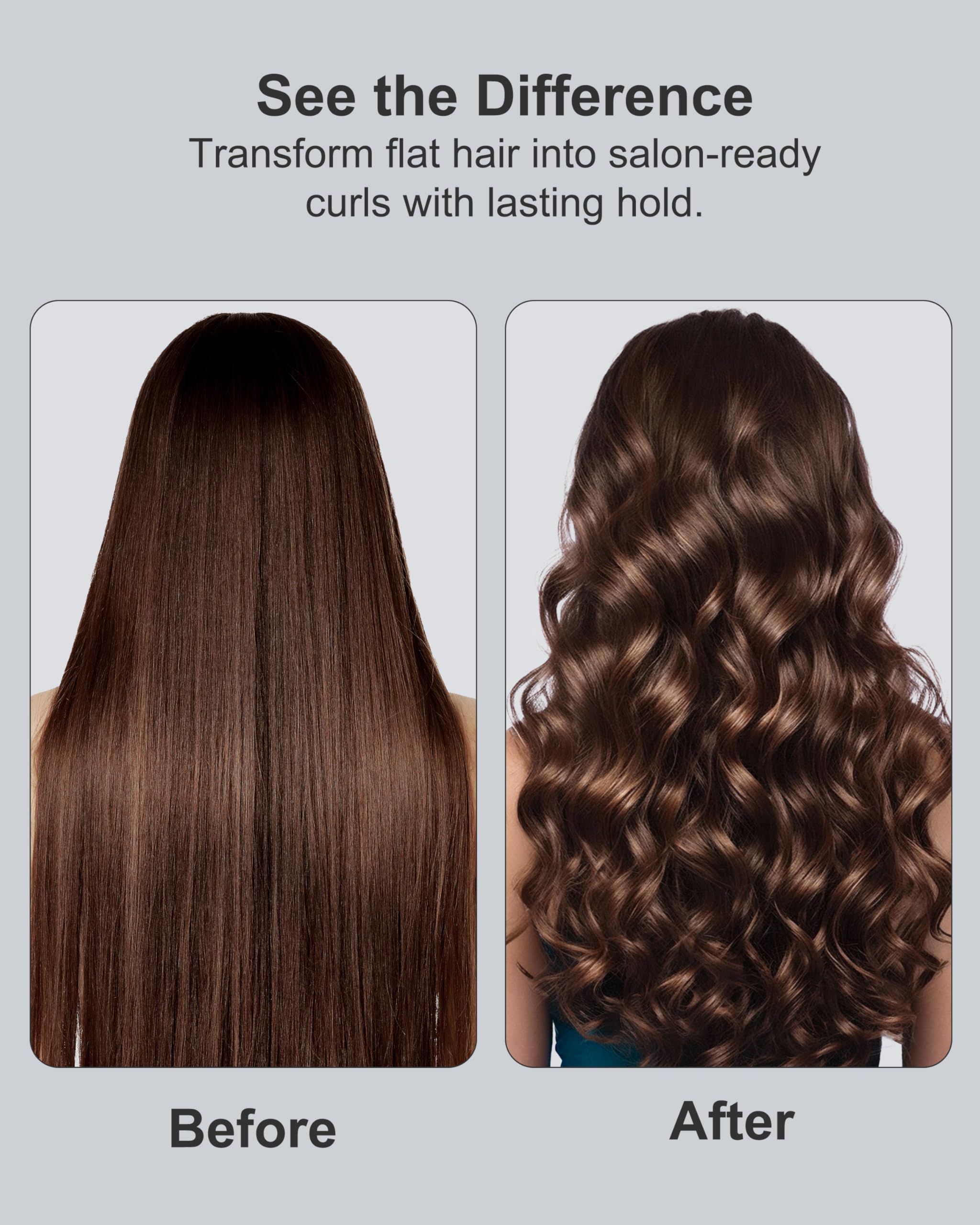 ANNLARY curling iron auto-off feature enhances safety after use