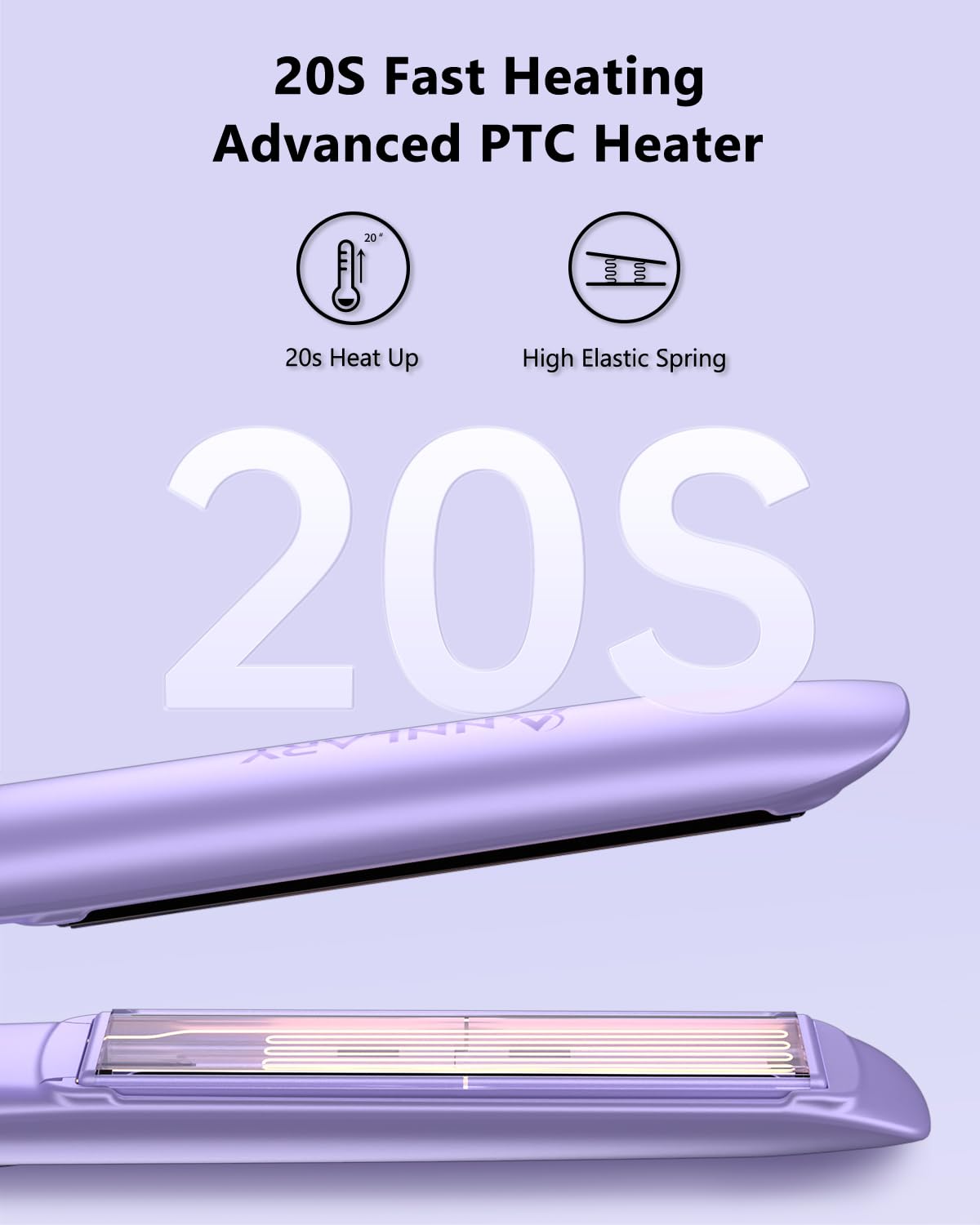 ANNLARY heat-resistant silicone pad adds safety during use.