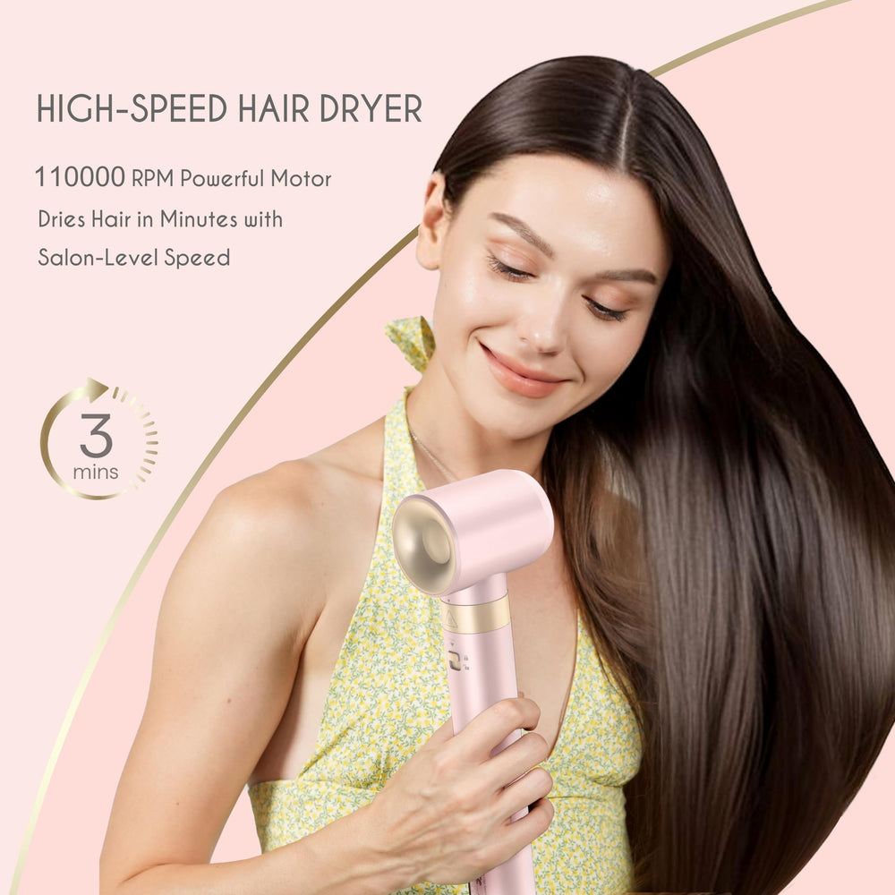 ANNLARY ionic technology reduces frizz and boosts shine on hair.