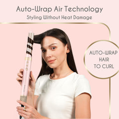 ANNLARY paddle brush attachment smooths and shapes hair for sleek looks.