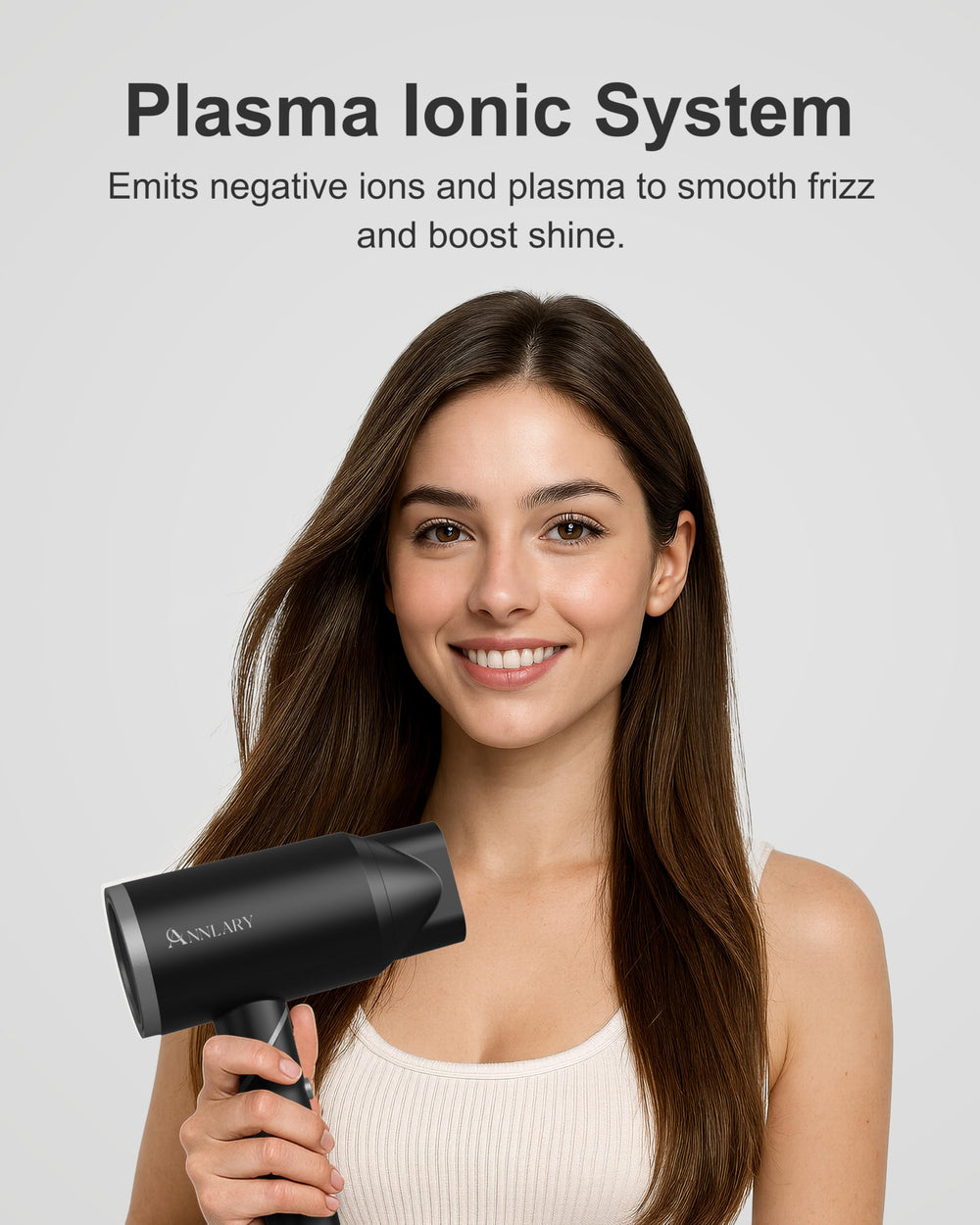 ANNLARY Plasma Ion Hair Dryer concentrator nozzle for precision airflow