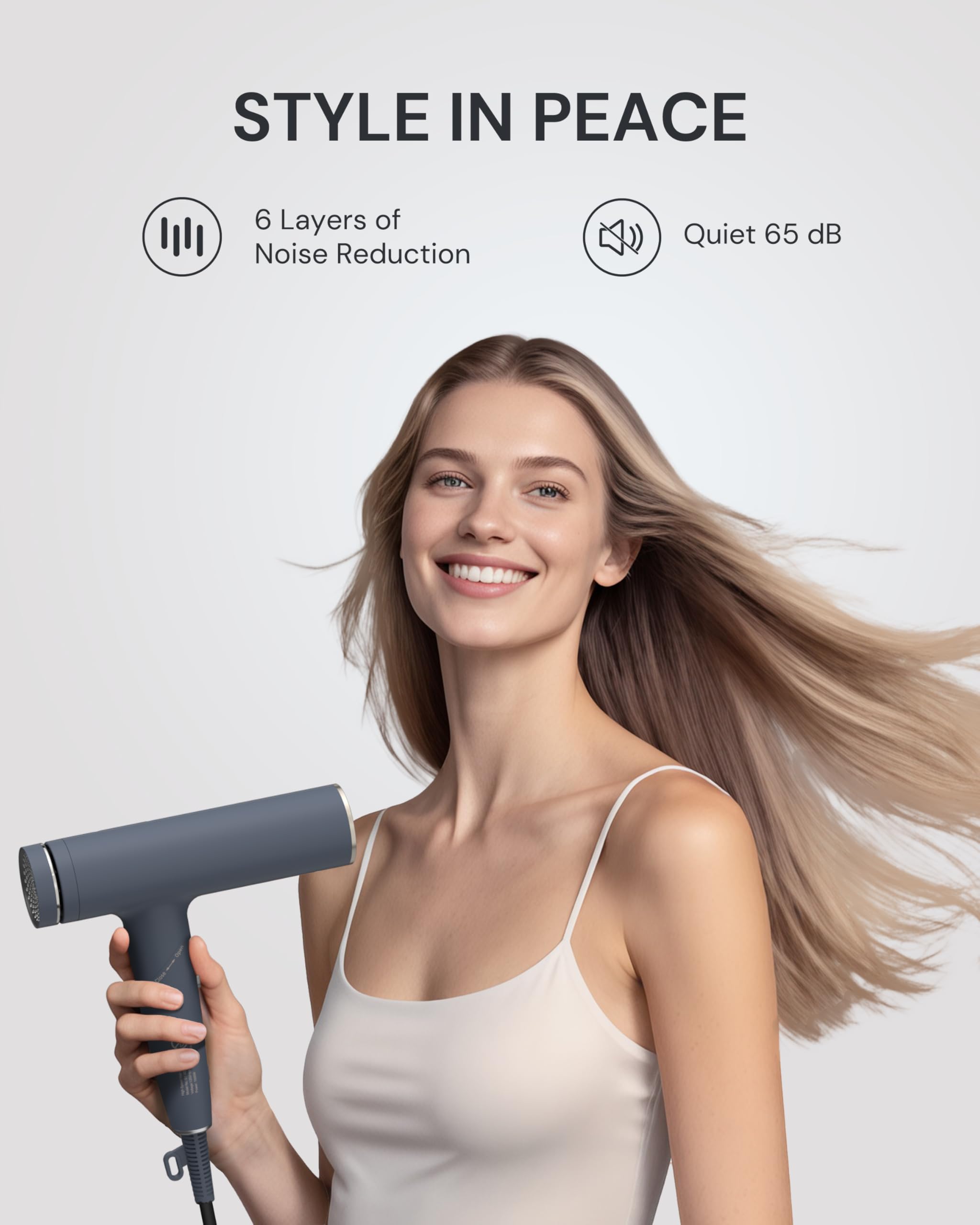 ANNLARY rear-filter image illustrating easy-clean access and optimal airflow.