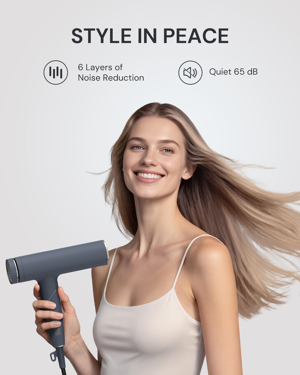 ANNLARY rear-filter image illustrating easy-clean access and optimal airflow.