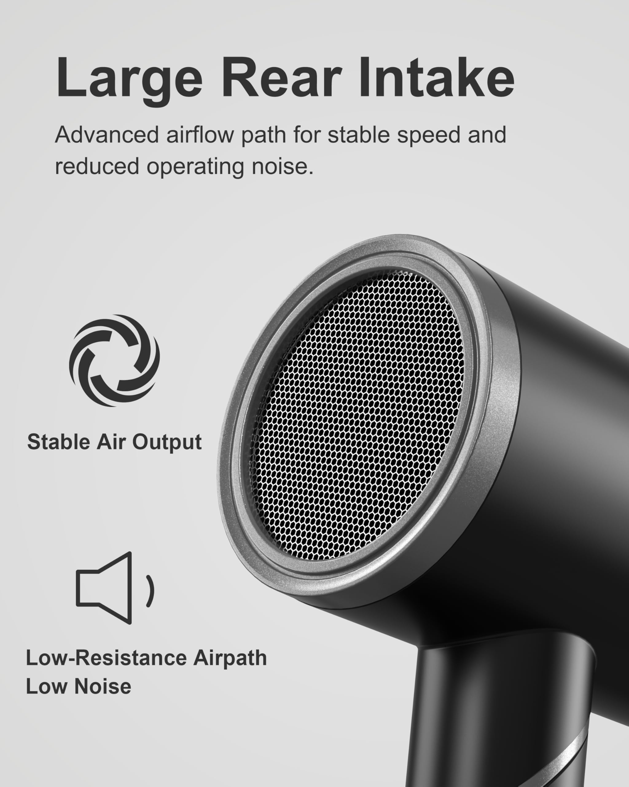 ANNLARY Plasma Ion Hair Dryer travel-ready with long cord