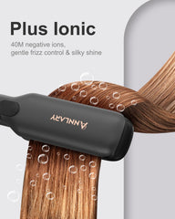 ANNLARY hair straightener with PTC for quick 3-second heat-up