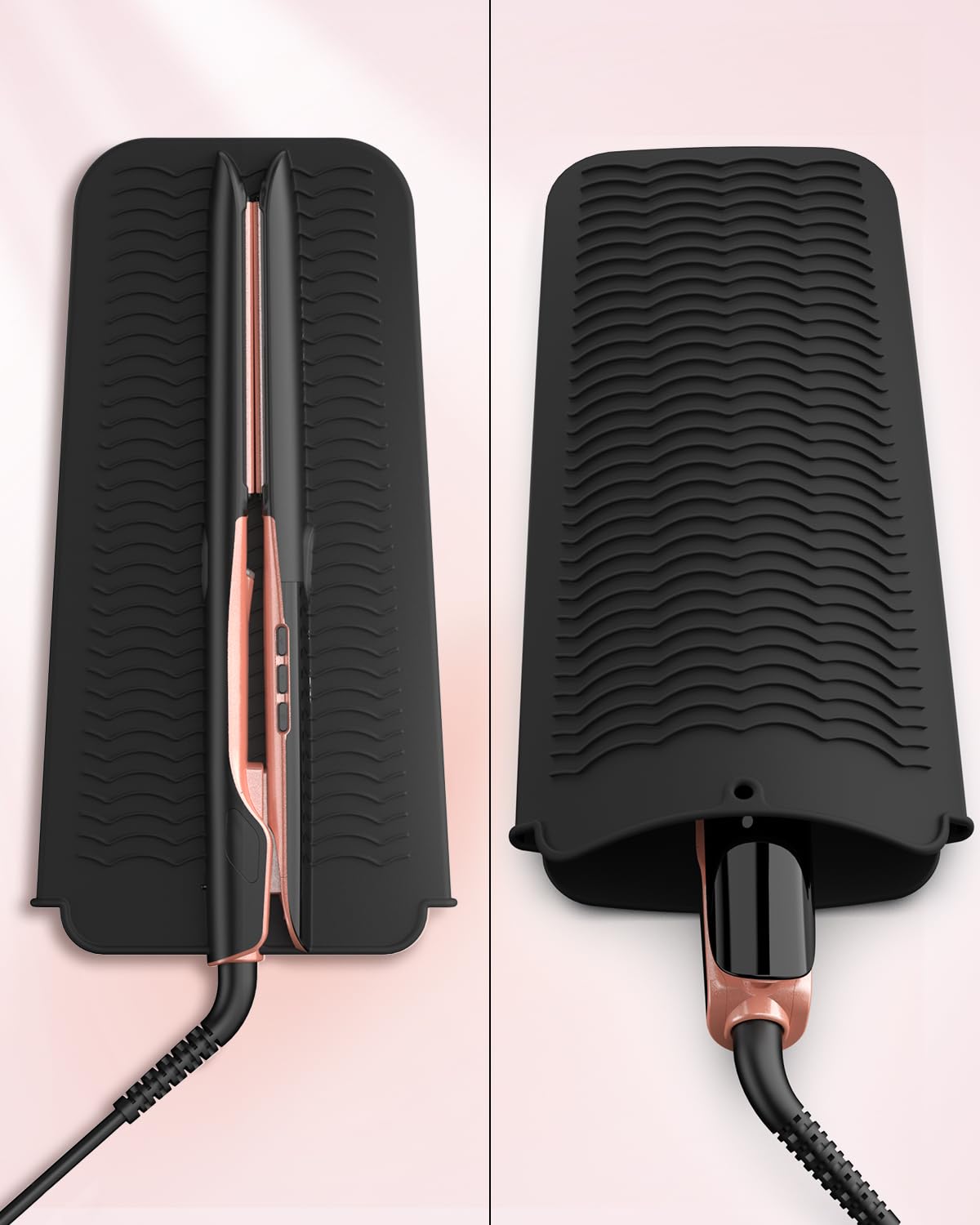 ANNLARY titanium-ceramic plate ensures even heat and frizz control