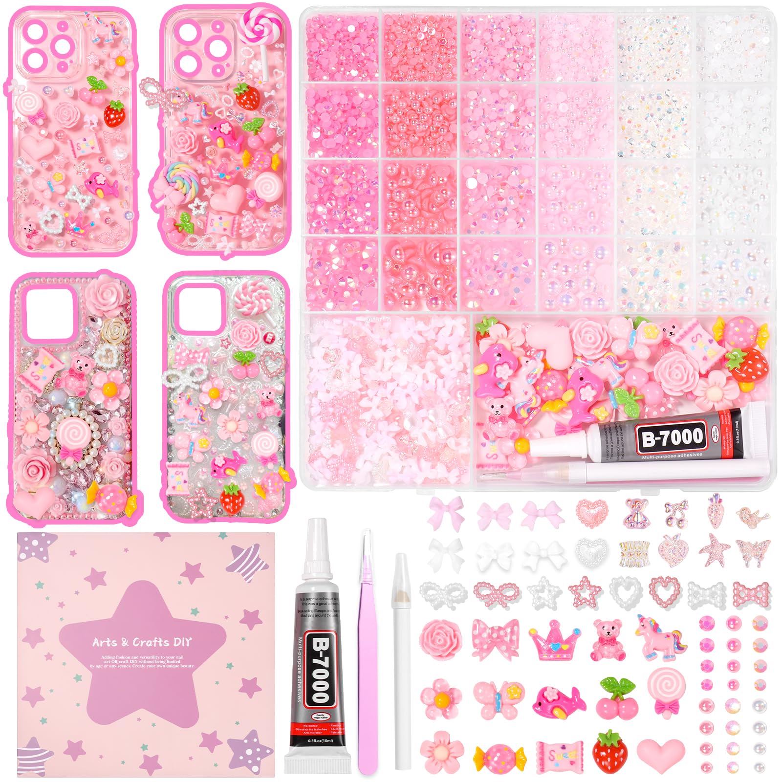 AnoleAir junk case charms kit box view for easy DIY inspiration
