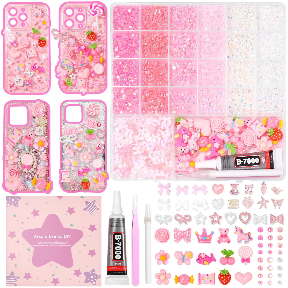 AnoleAir junk case charms kit box view for easy DIY inspiration