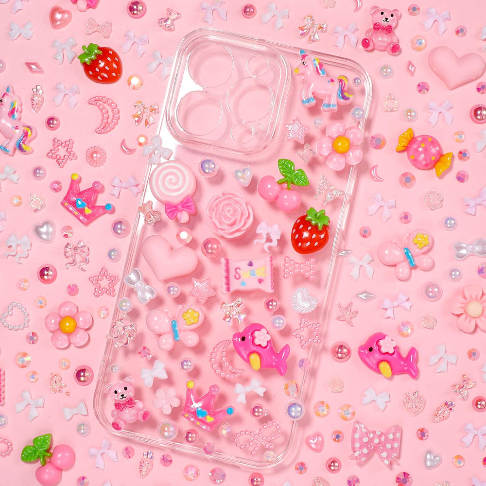 AnoleAir nail art and craft accessories with pearls and rhinestones for sparkle
