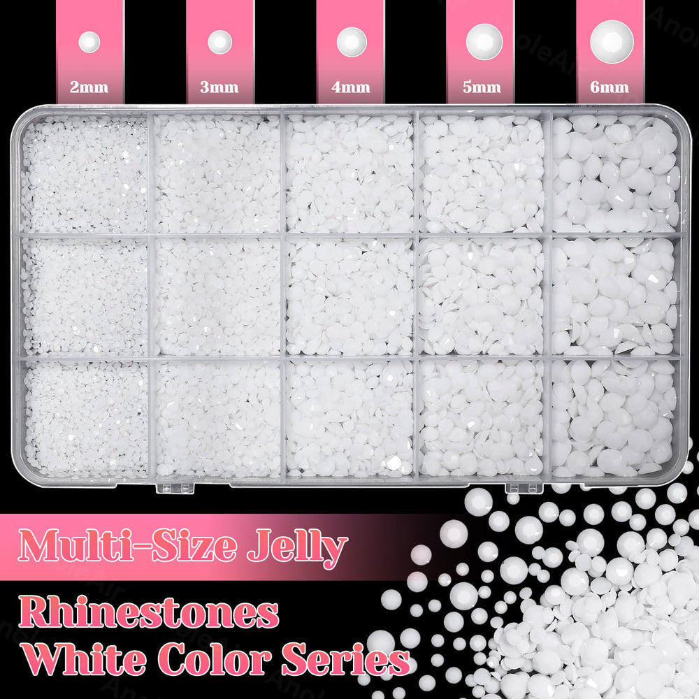 AnoleAir rhinestones 2mm jelly flatbacks for precise accents and adhesion.