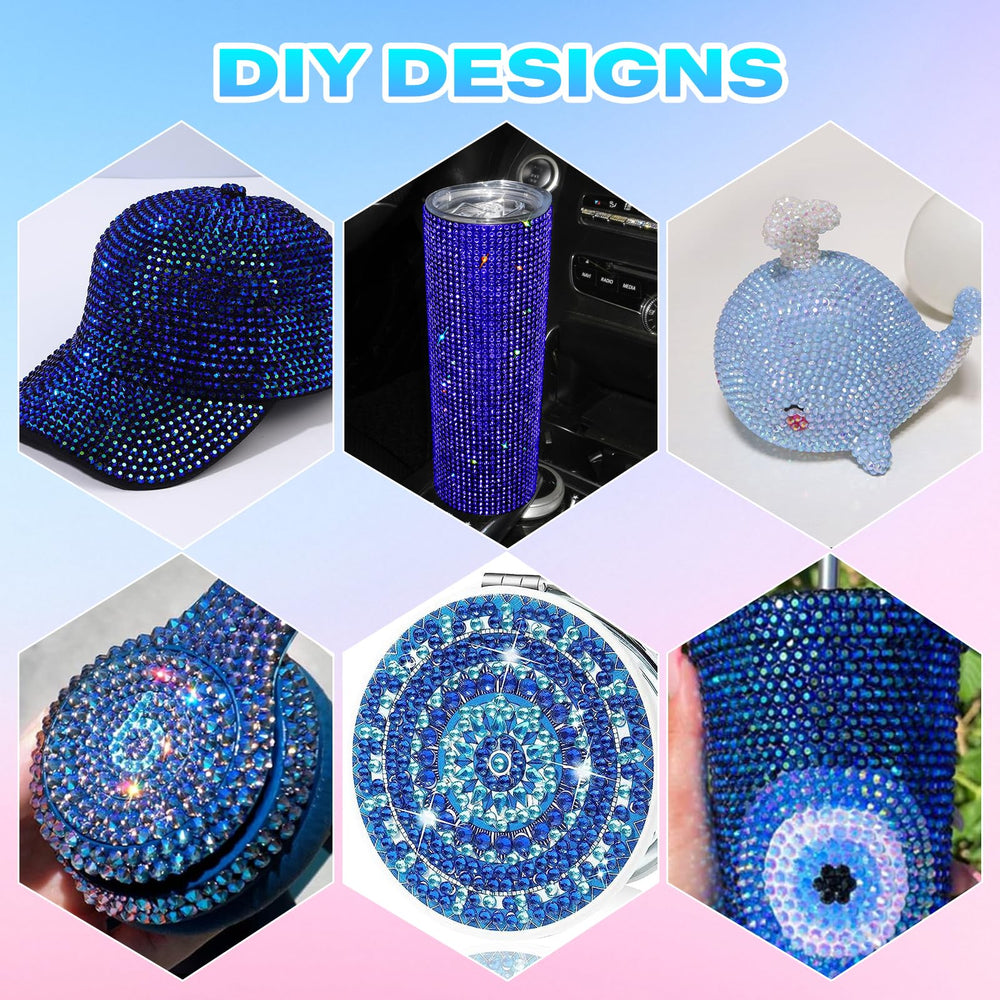 AnoleAir rhinestones kit with picker pencil and tweezer for easy layout.
