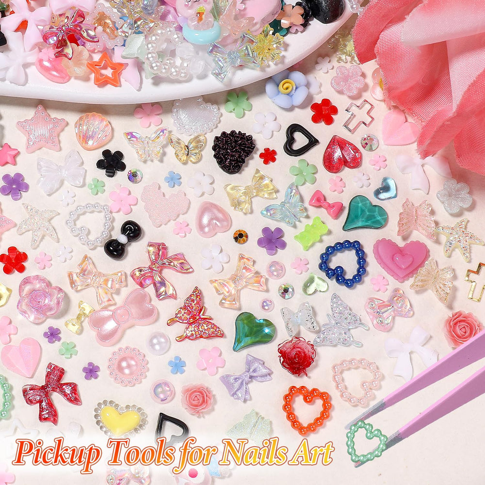 Anower 3D nail charms flower adds bright detail to DIY nail art