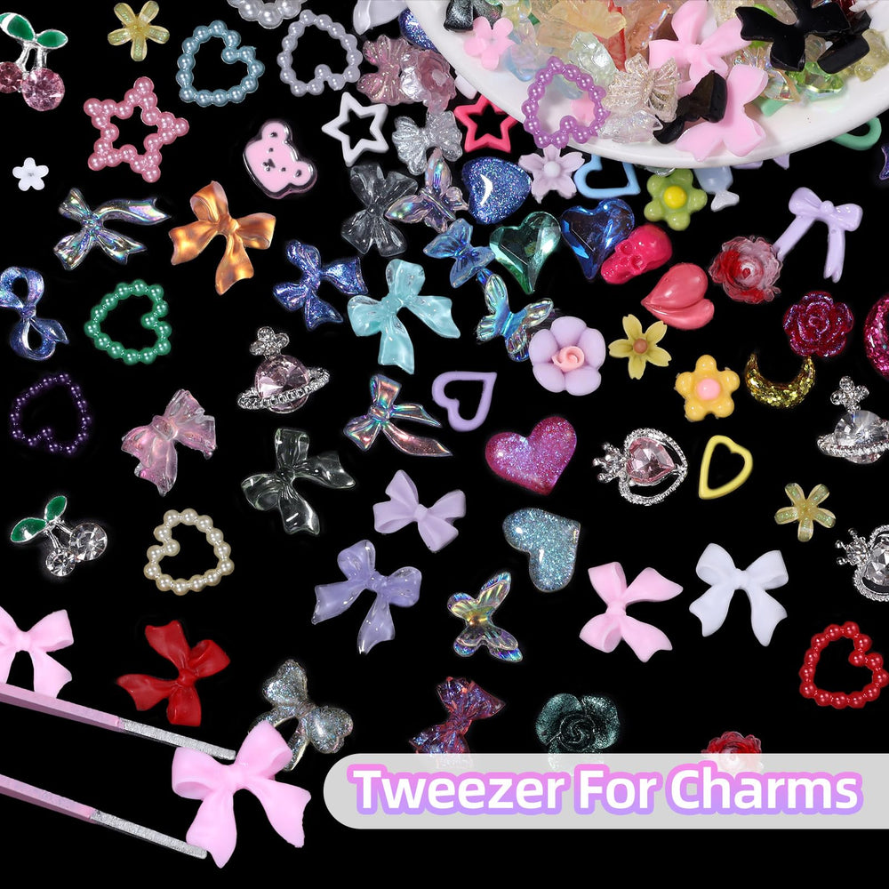Anower versatile nail charms for DIY crafts and accessories