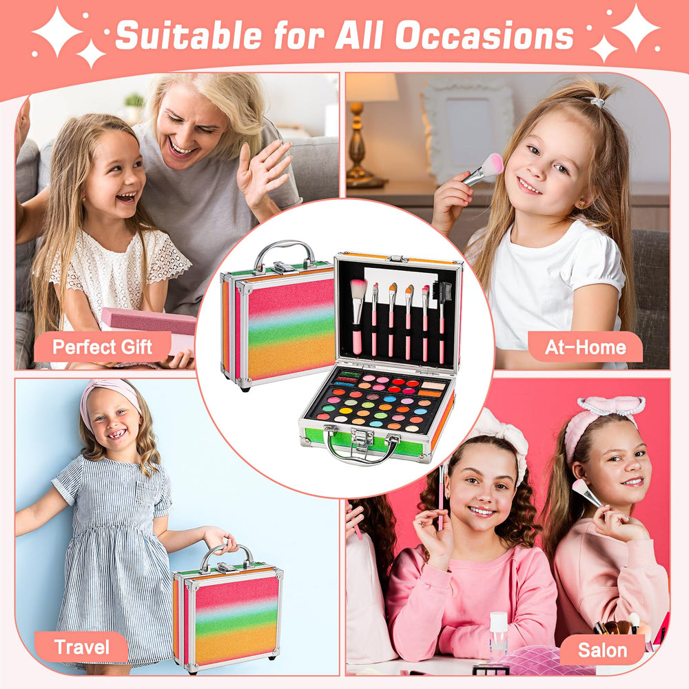 Anpro makeup brushes and mirror set for precise application