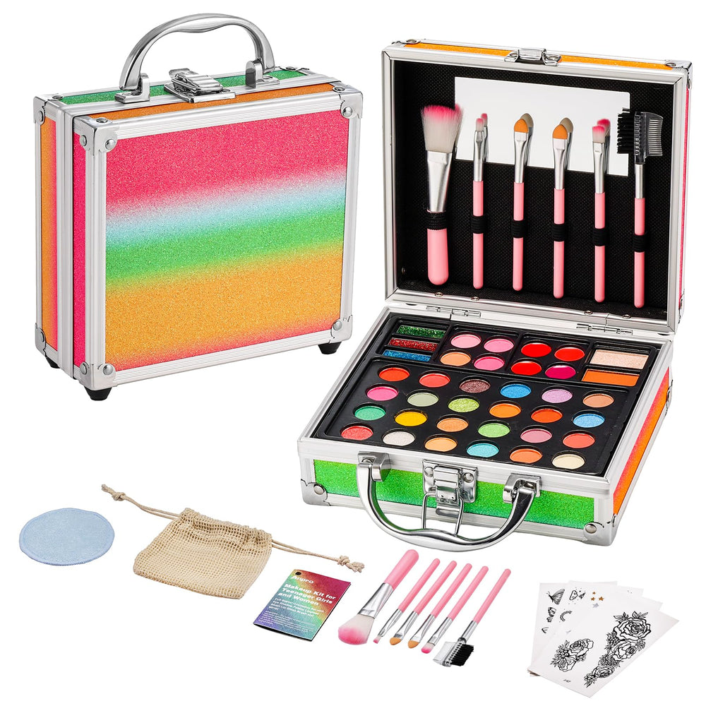 Anpro makeup carry case front view showing portable on-the-go touchup companion