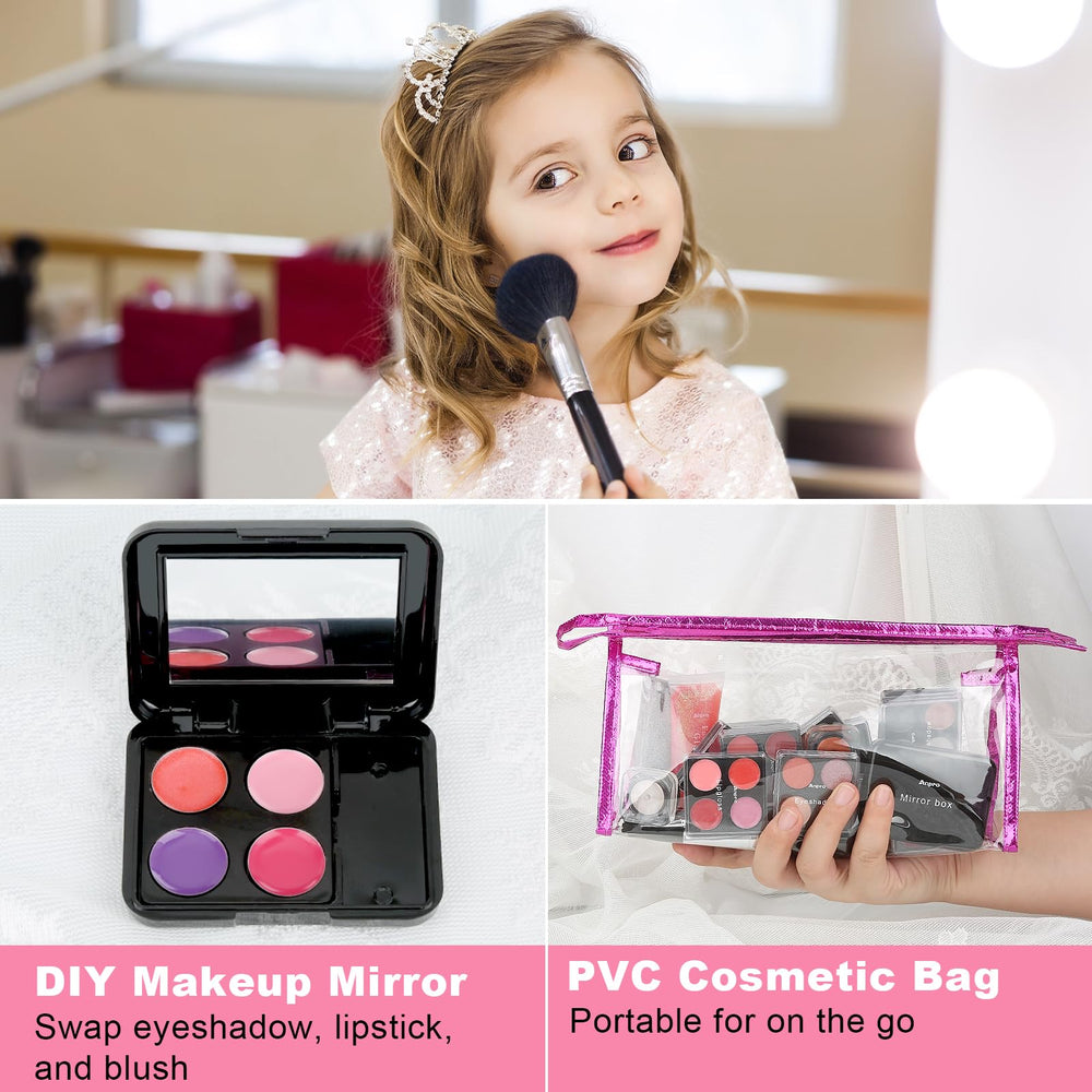 Anpro pink glitter gel adds sparkle for teen makeup looks.