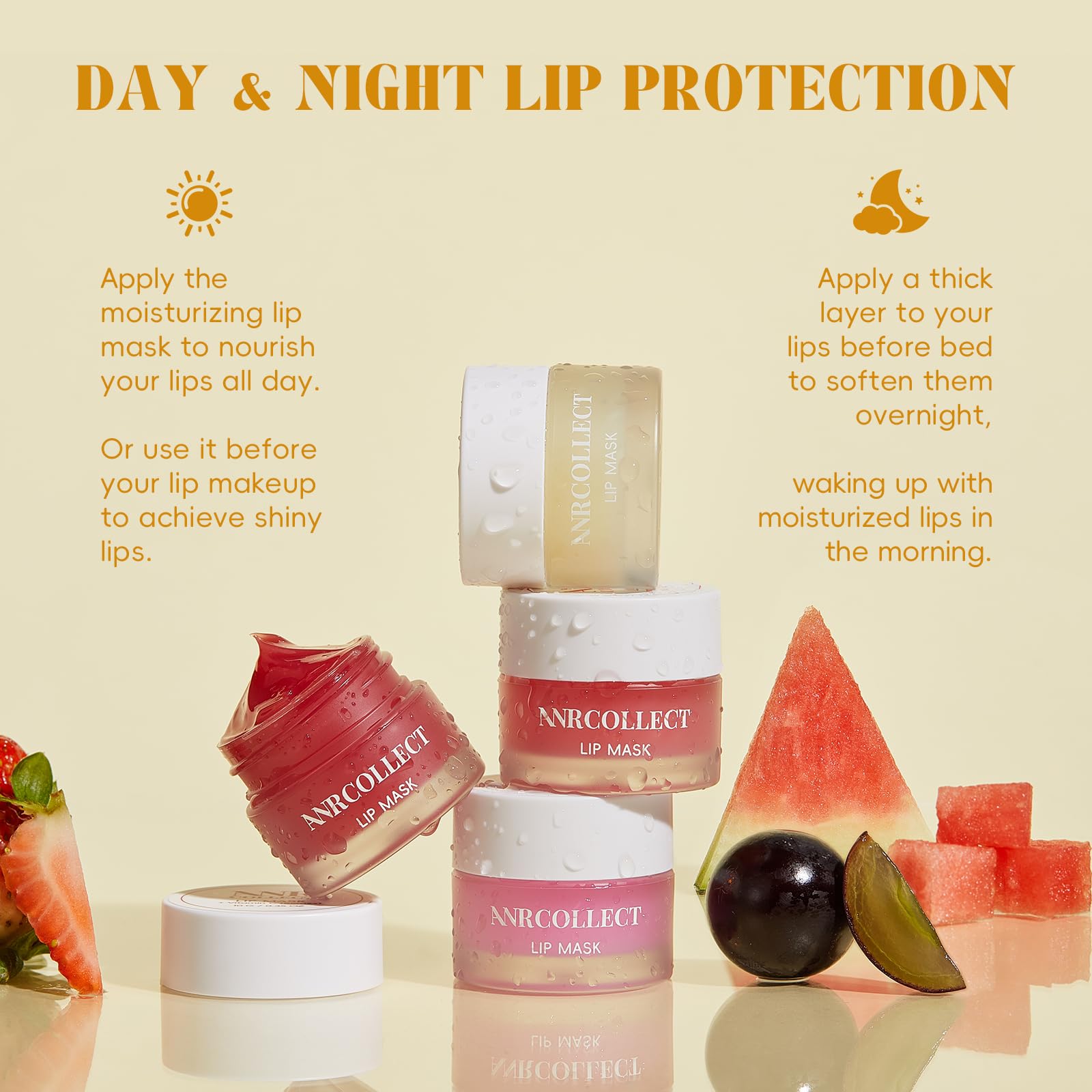 ANRCOLLECT Lip Mask Gift Packaging presents a premium lip care set