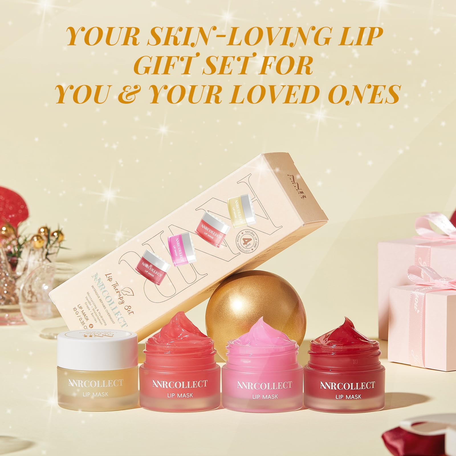 ANRCOLLECT Lip Mask Overnight Watermelon provides refreshing hydration for daytime lips