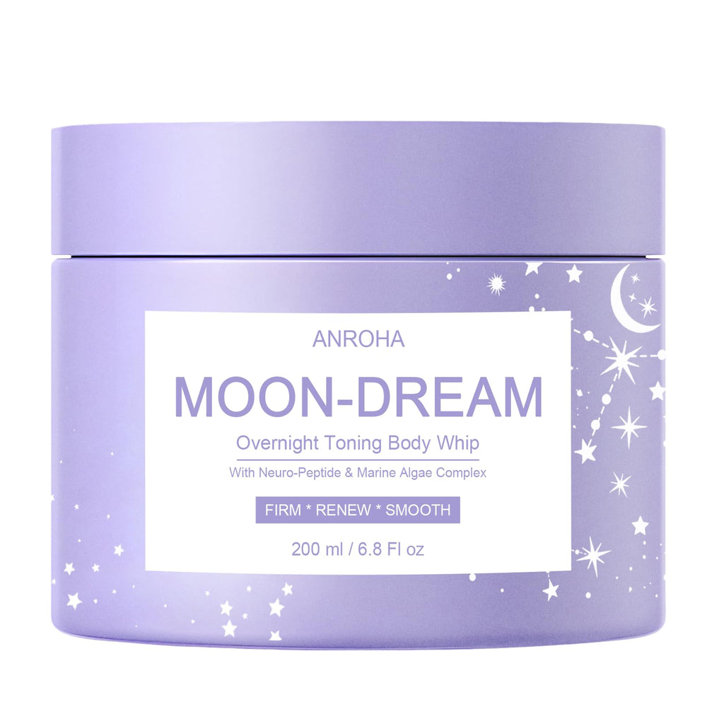 Anroha Moon Dream overnight toning whip jar close for firmer-looking skin by morning