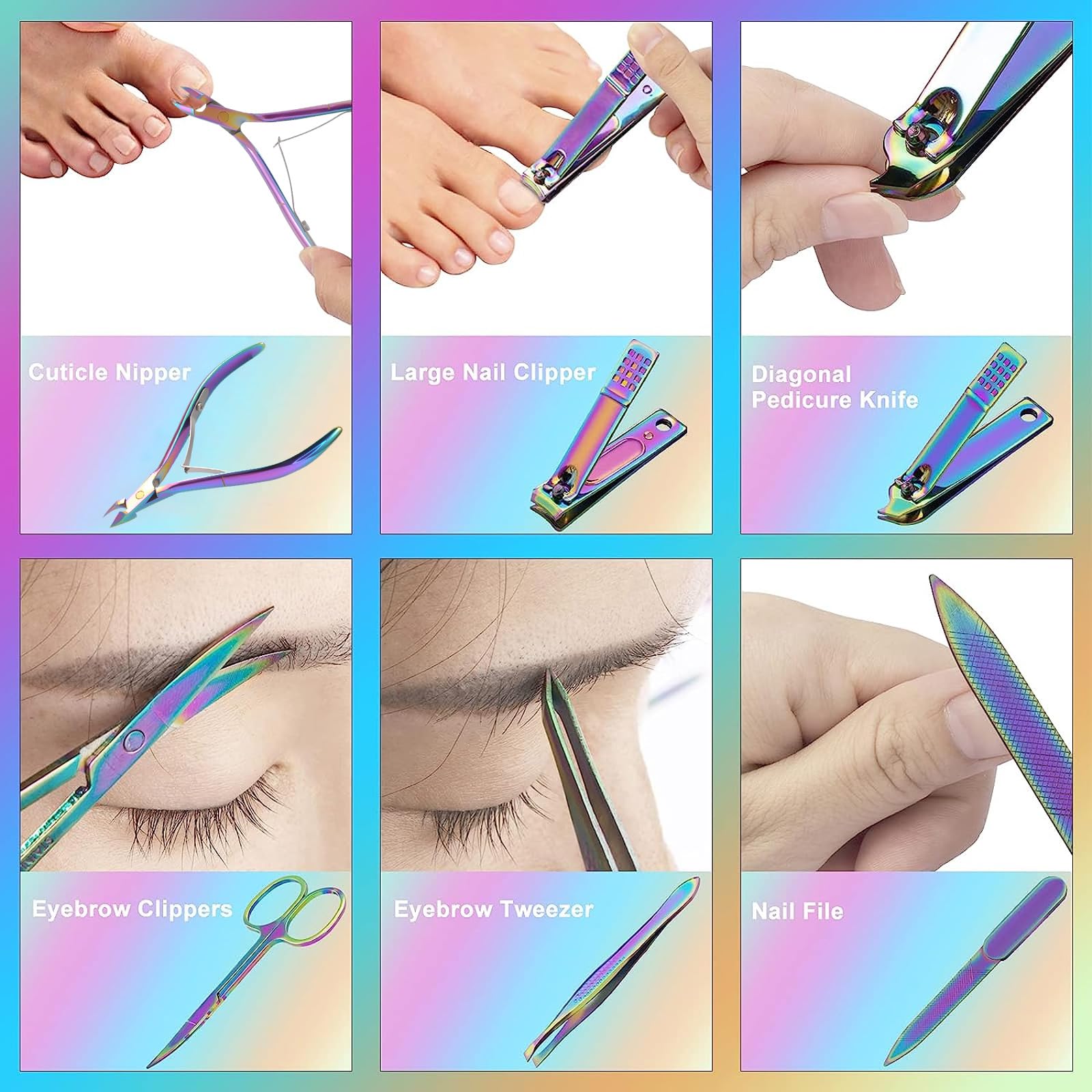ANRUI lima uñas multifuncional para suavizar imperfecciones.
