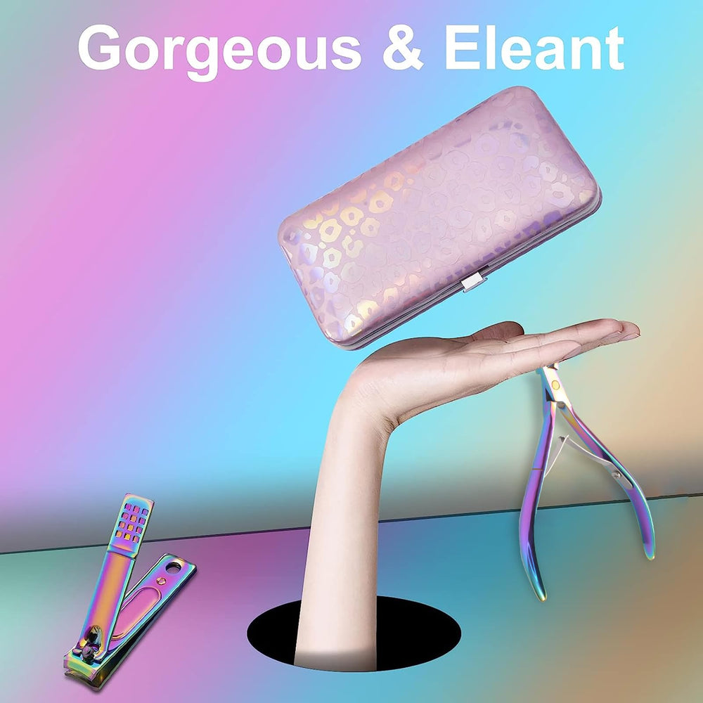 ANRUI Manicure Set keeps nails neat with sharp clippers and trimmers.